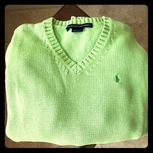 Ralph Lauren sport v neck sweater